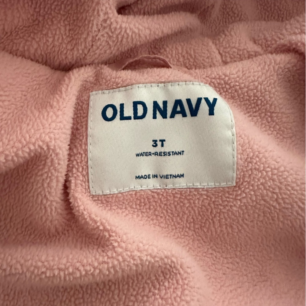 Old Navy Pink Puffer Fleece Lined Jacket - Picture 7 of 13